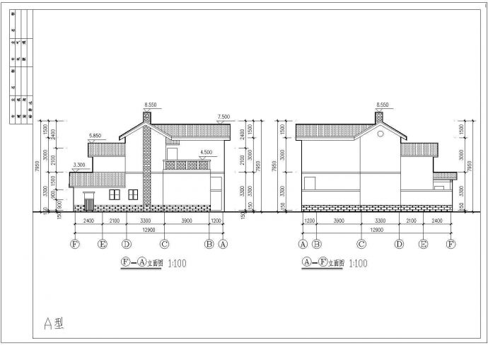 某地两层舒适农村房屋建筑设计方案_图1
