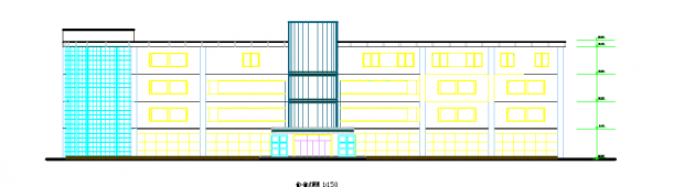 某地区大型商场建筑设计方案总图纸-图一