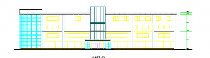某地区大型商场建筑设计方案总图纸_图1