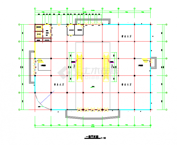 某地区大型商场建筑设计方案总图纸-图二