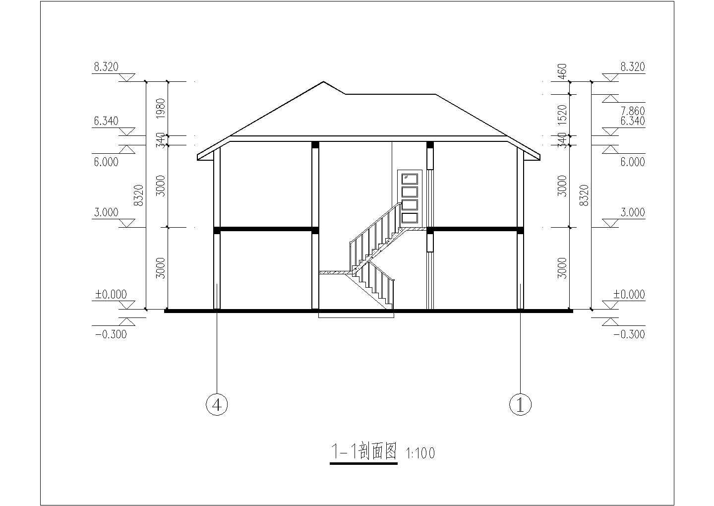实用经济农村二层房屋建筑设计户型图