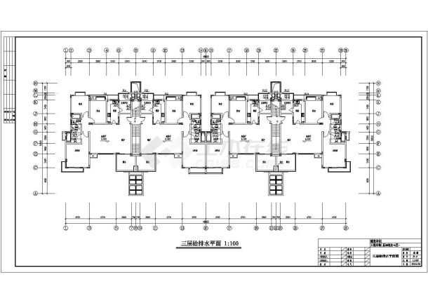 某地五层花园洋房给排水设计施工图-图二