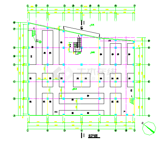 某地某商业区市场工程建筑设计图纸-图二