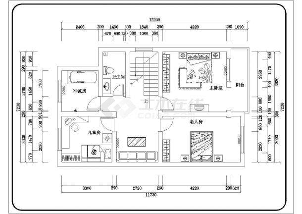 某地三层带活动室私人别墅建筑施工图-图一