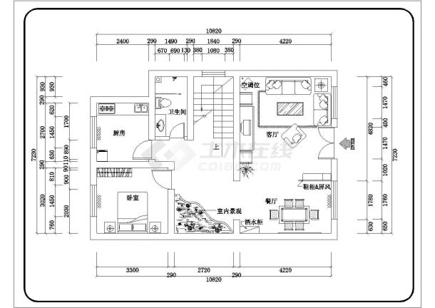 某地三层带活动室私人别墅建筑施工图-图二