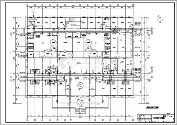 某3层洗浴中心消防及给排水设计施工图-图一