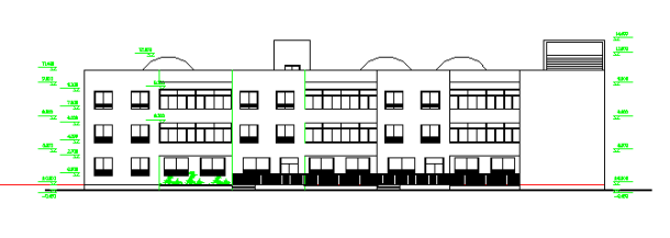 某地区大型小区幼儿园详细建筑施工图（共10张）-图二