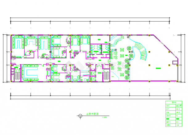 某地区阿里郎宾馆建筑设计方案图纸-图二