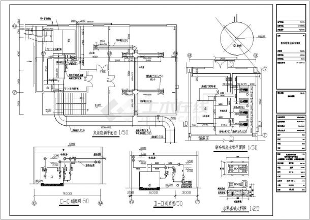 某地区某展览馆展厅空调设计施工图-图二