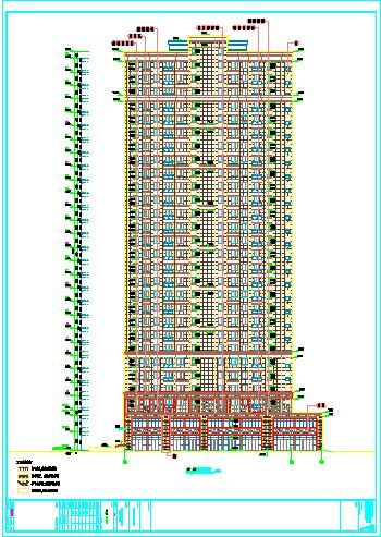 二十七层置业公司工业建筑施工设计图-图二