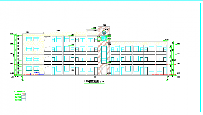 学校教学楼建筑设计CAD套图_图1