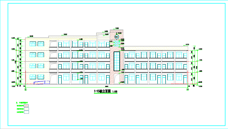 学校教学楼建筑设计CAD套图