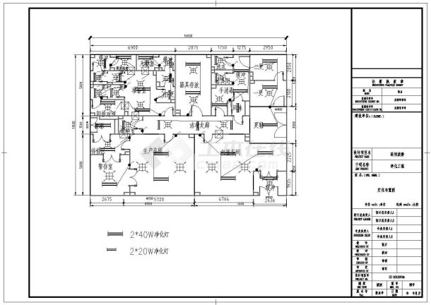 某地区药用淀粉车间净化工程设计施工图-图一