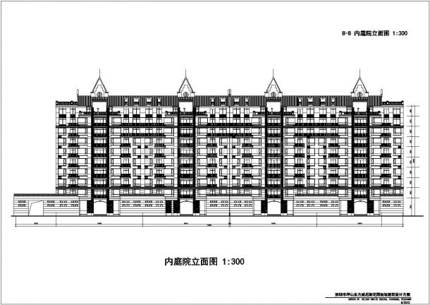 高层居住建筑单体方案图纸（共7张）-图二
