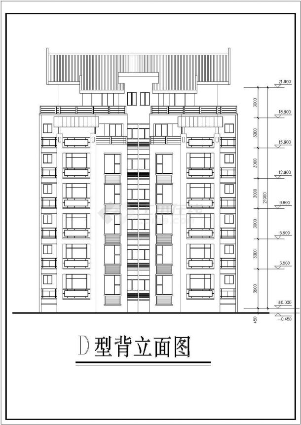 某市居住建筑户型收集图纸（全套）-图二