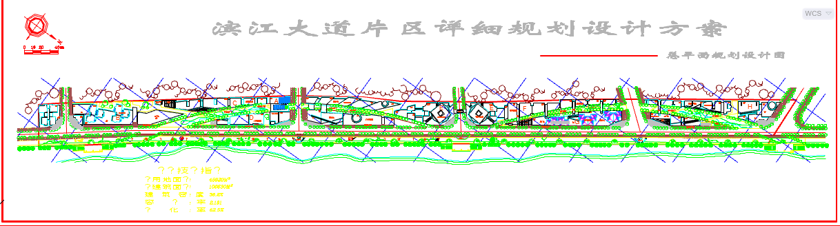 某市滨江大道小型园林规划设计详图