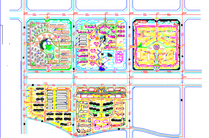某小镇小型景观规划设计详细分析图_图1