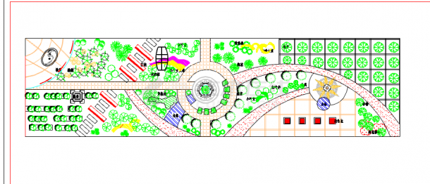 某地小型入口园林景观设计施工详图-图二