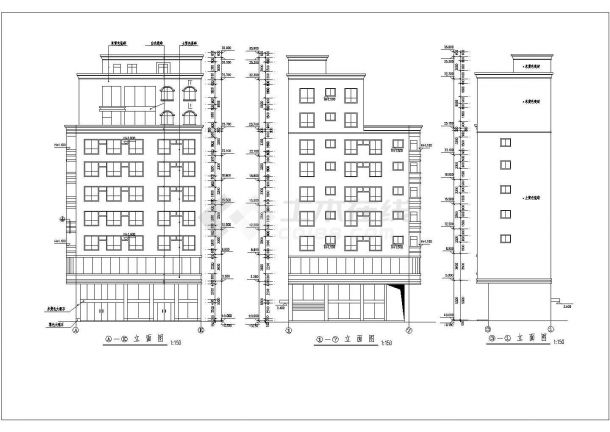 某市私宅建筑设计方案图（共8张）-图二