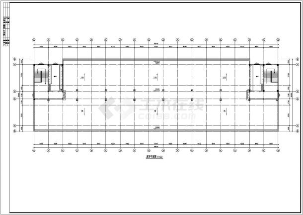 某市宿舍建筑设计方案图纸（共5张）-图二