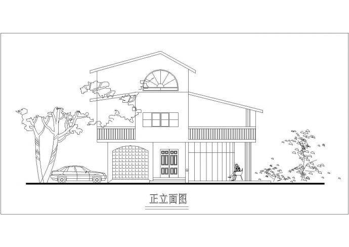 某地简洁清新三层农村房屋建筑设计户型图_图1