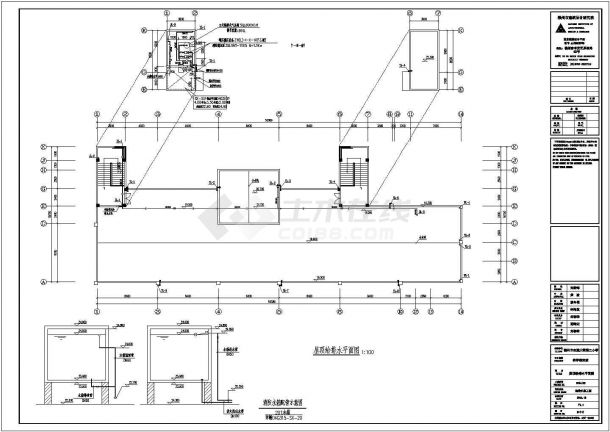 小学教学楼给排水改造施工设计图纸-图一