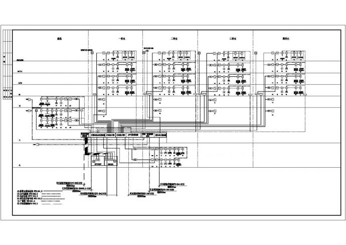 高层商业楼消防平面给排水布置设计图_图1