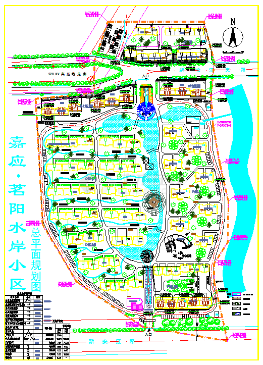 南方某地区大型街景规划图（全套）-图一