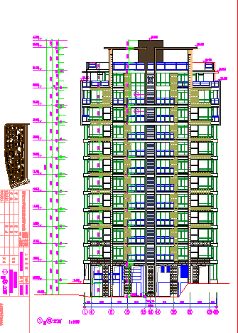 某地区某小高层住宅楼设计建筑图纸_图1