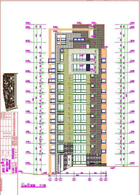 某地区某小高层住宅楼设计建筑图纸-图二