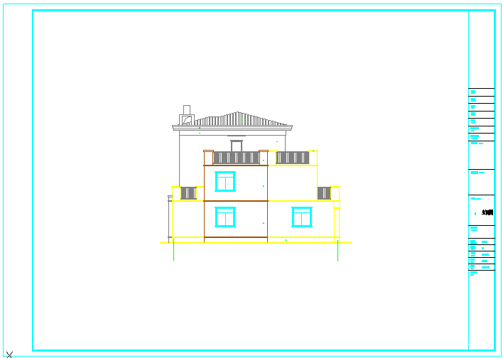 某3层独栋别墅设计施工图纸（共14张）