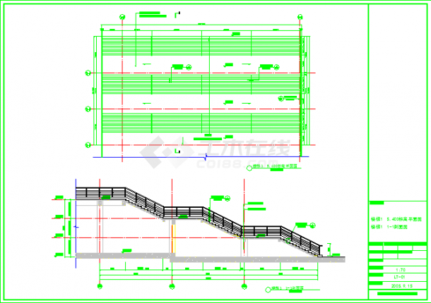 某地区楼梯建筑节点设计详图（共9张）-图一