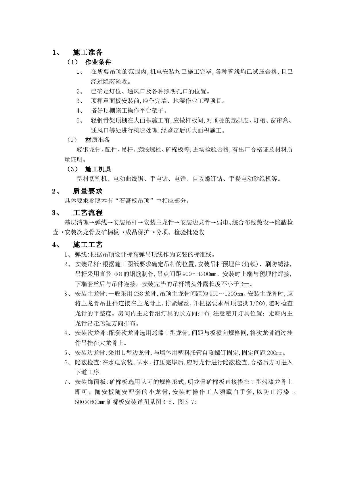 矿棉板吊顶工程施工技术-图一