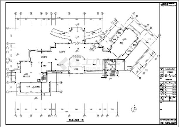 某小区内高级会所建筑给排水全套设计施工图-图二