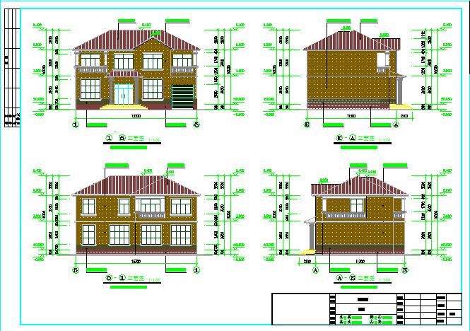 带屋顶花园、麻将室二层实用新农村建筑住宅设计图