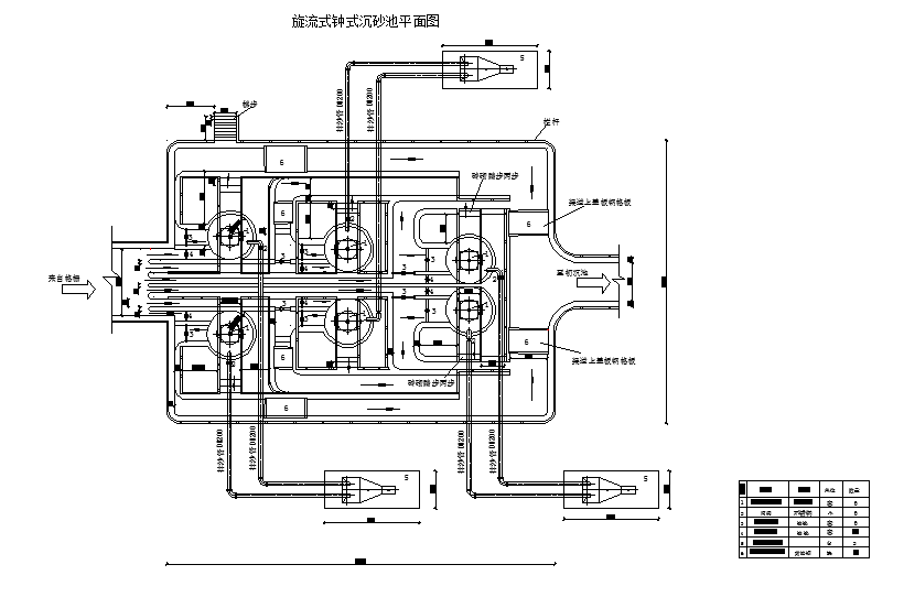 钟式沉砂池平面布置图