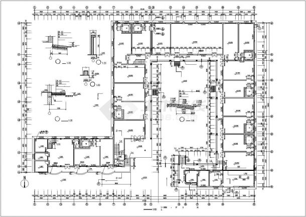 某地市二层城堡式幼儿园建筑设计施工图纸-图二
