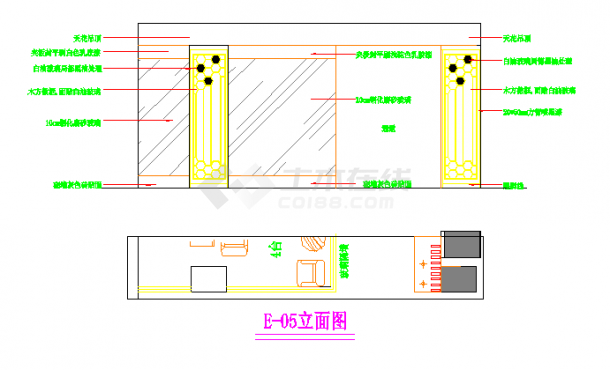 大型网吧装修布置CAD详图-图二