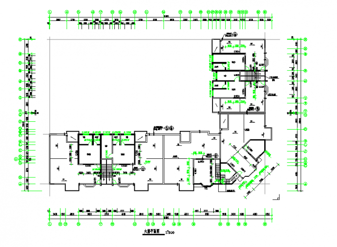 某地经典住宅建筑设计施工总套图纸_图1