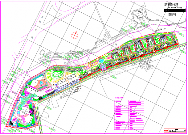 某地区龙岗榭丽花园小区方案设计图（含技术指标）-图一