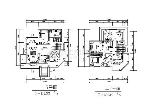 某地大型别墅建筑设计图纸（全集）-图二