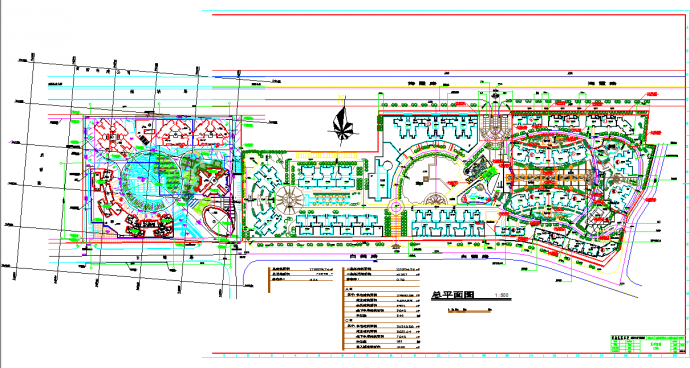 通泰花园住宅小区详细规划及单体设计图_图1