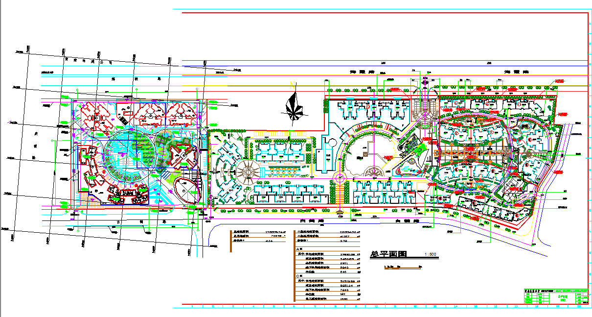 通泰花园住宅小区详细规划及单体设计图
