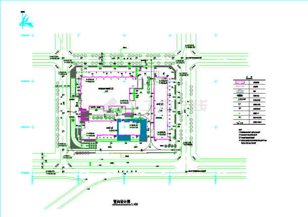 某地区大型凤凰大厦建筑设计总图纸-图一