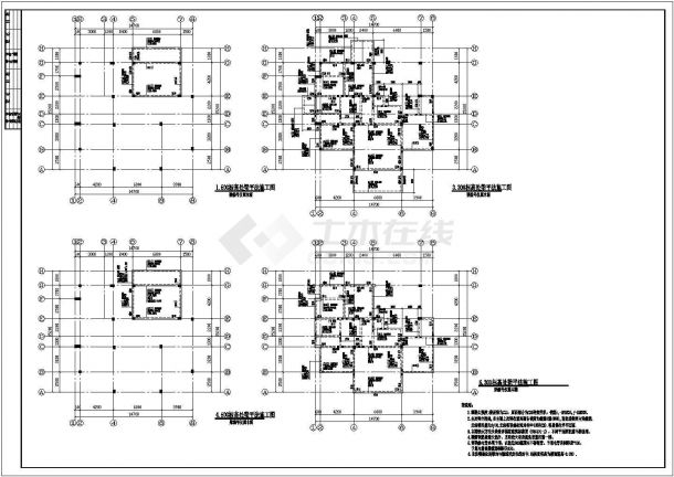 二层半框架结构自建房屋结构施工图-图二