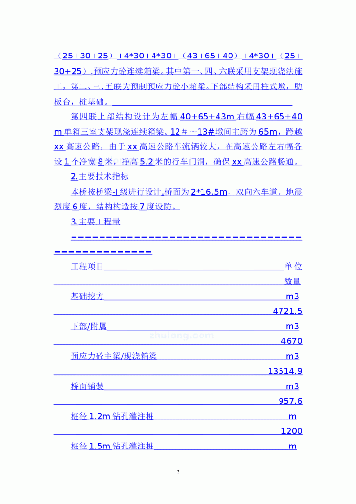 【济南】分离式立交桥施工组织设计-图二