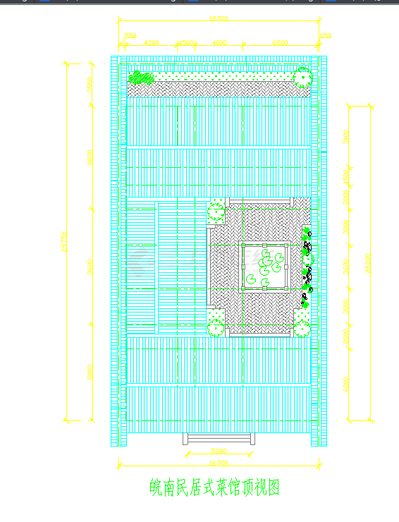 沿海某地区农家小院建筑设计图纸（共3张）-图二