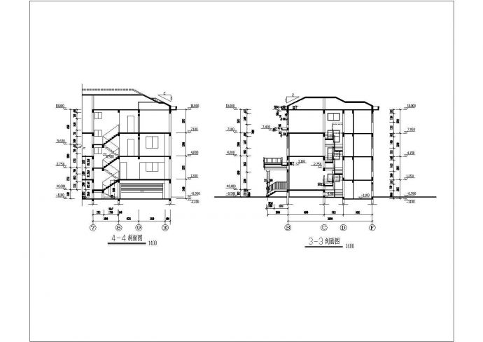 独立联排别墅建筑施工图（含设计说明）_图1