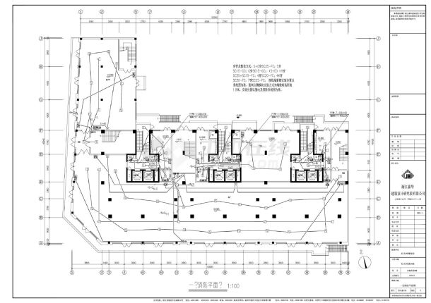 浙江商业住宅D号楼电气施工图-图一