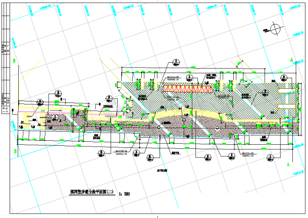 某市桥南公园详细建筑施工图（全套）-图一